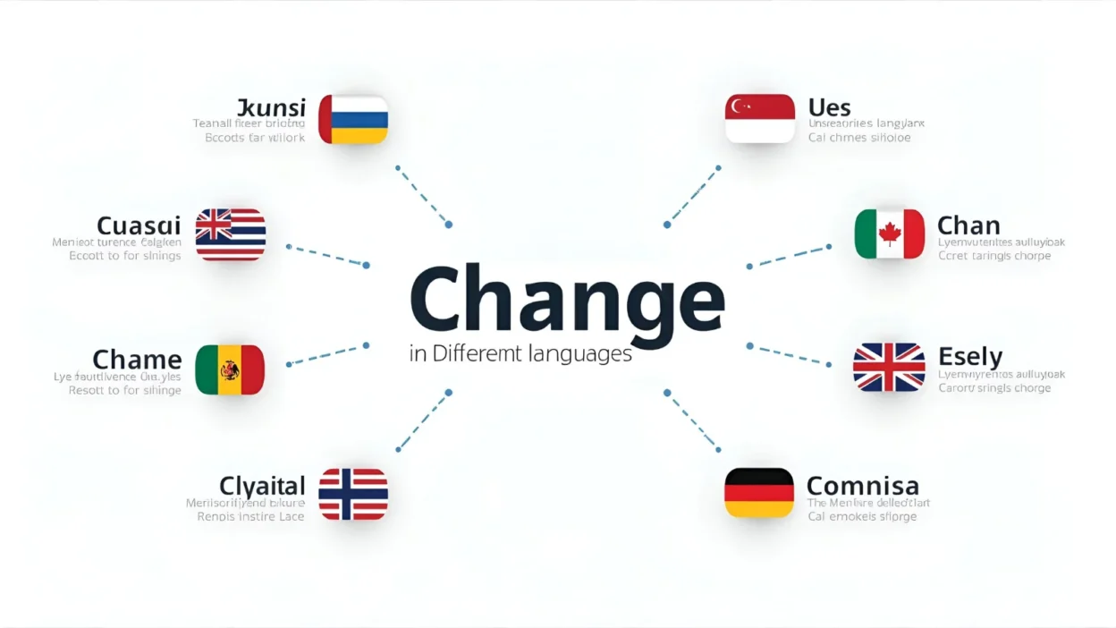 Change in Different Languages