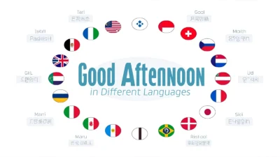 Good Afternoon in Different Languages