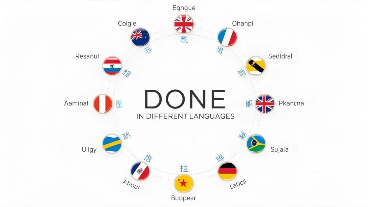 done in different languages