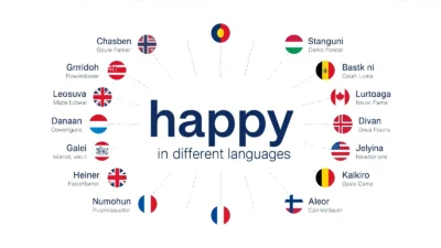 happy in different languages