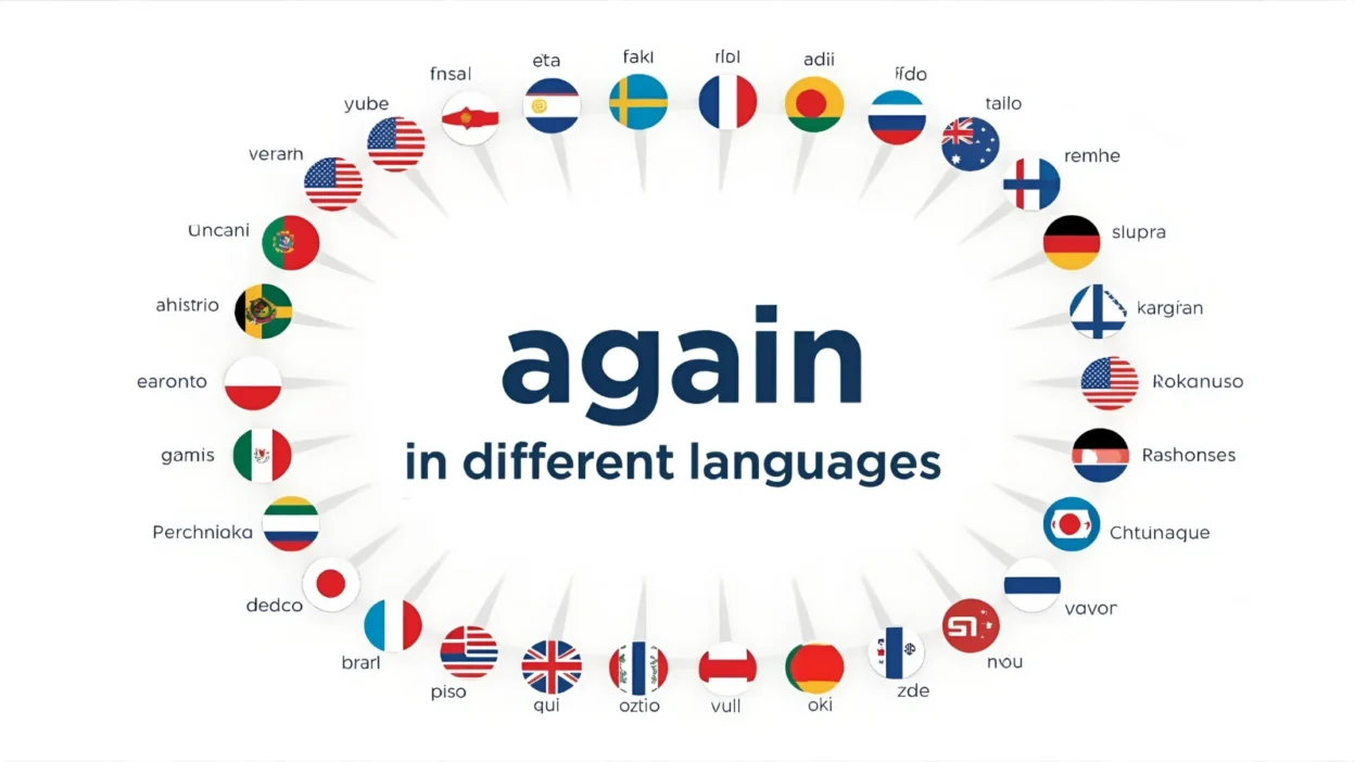 again in different languages